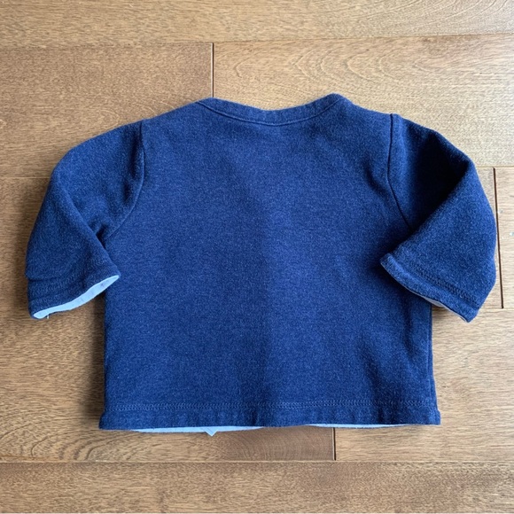 3/$10 PETIT LEM Baby boy reversible sweater 3m - Picture 3 of 5